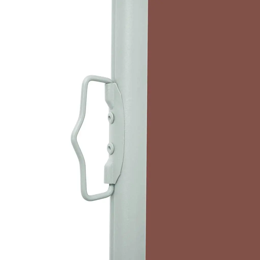 Retractable Side Awning Outdoor Privacy Screen 117x314 cm Brown Patio Balcony
