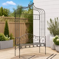 Specifications for Antique Brown Iron Garden Bench 122cm