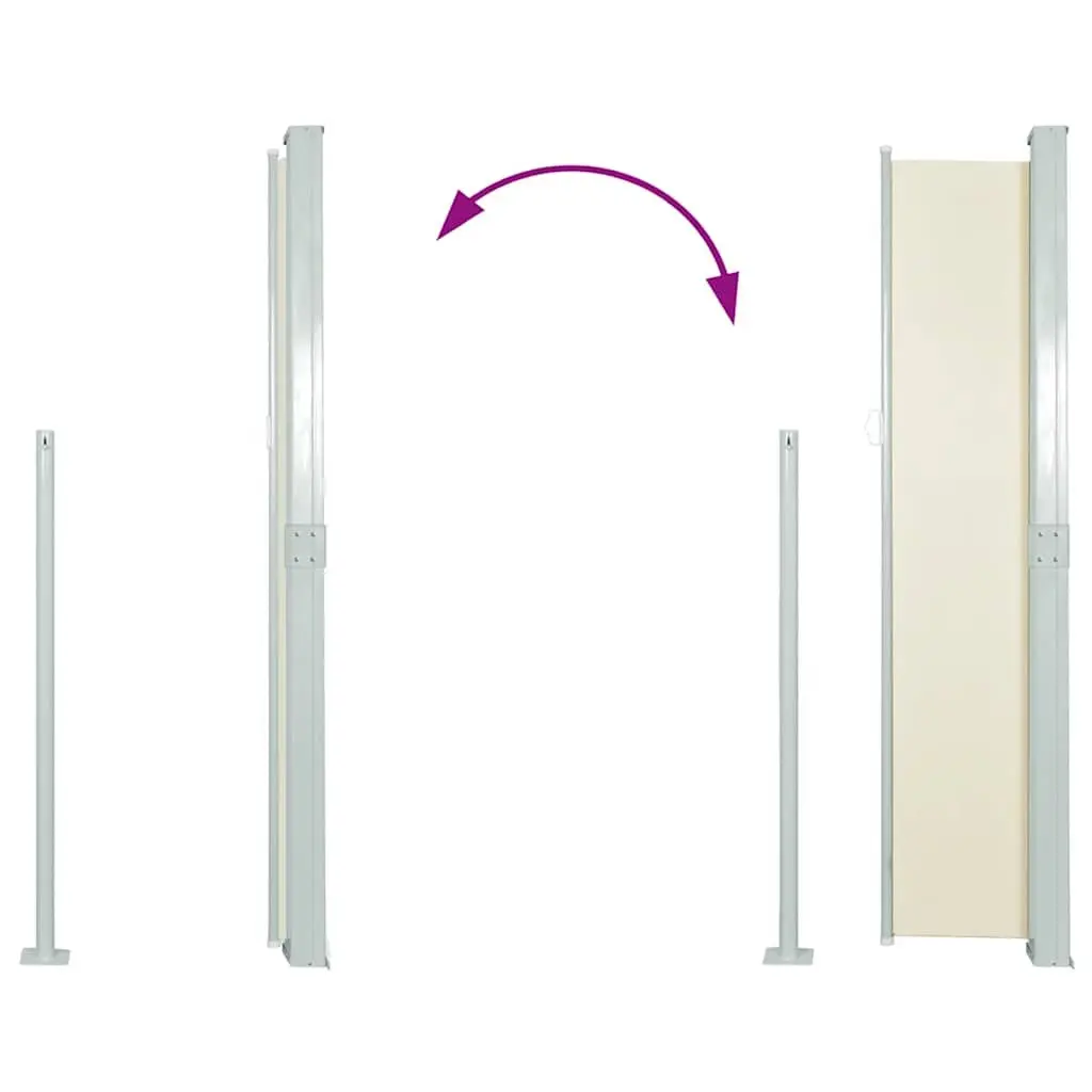 160 x 500 cm Retractable Side Awning
