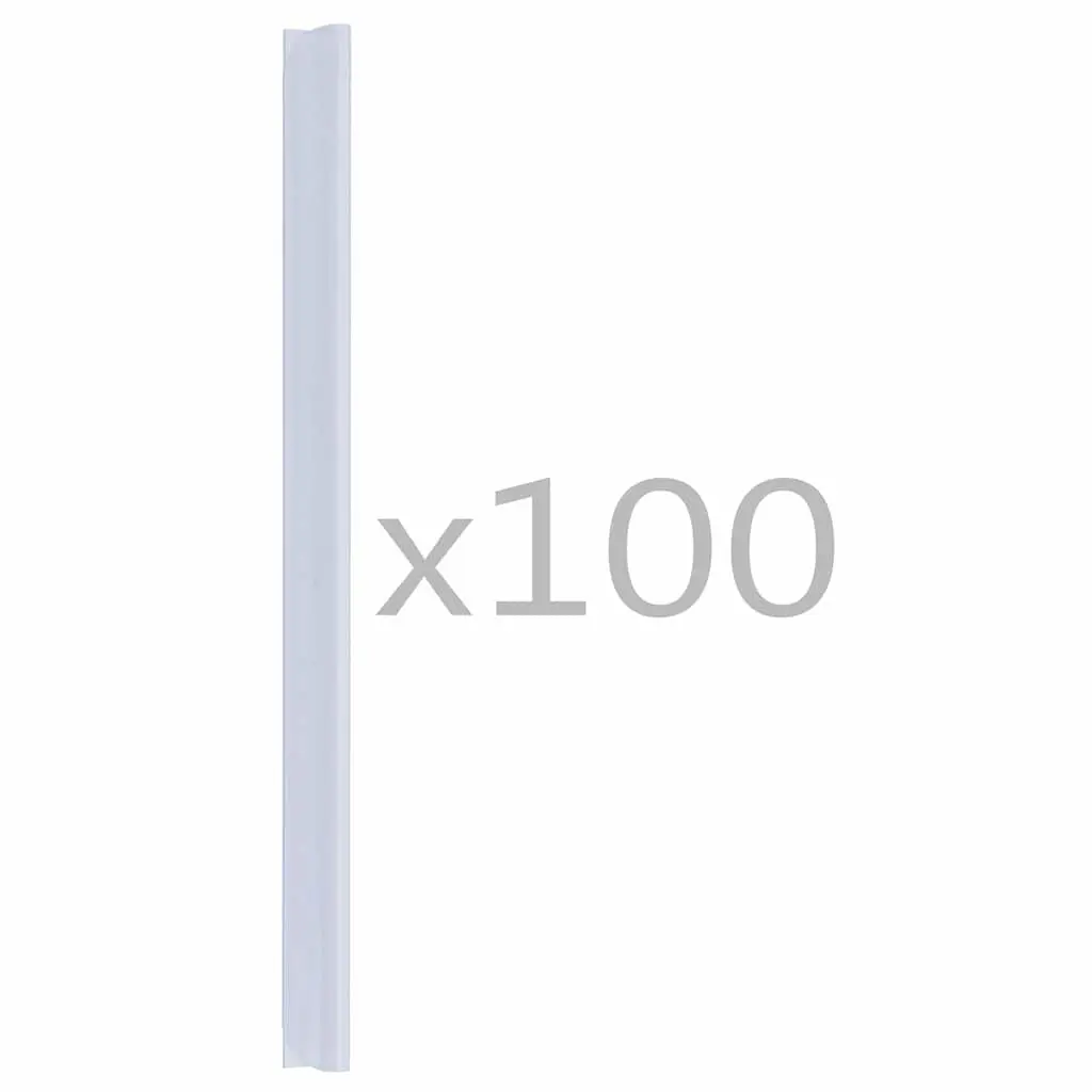 100 PVC Transparent Fence Strip Clips