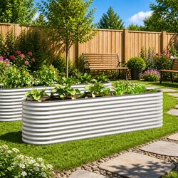 Galvanised Steel Raised Bed Dimensions 320x80x81cm