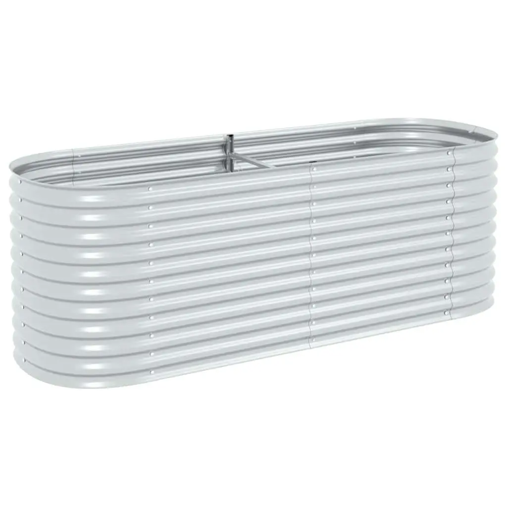 Galvanised Steel Raised Bed Outdoor Planter 240x80x81 cm