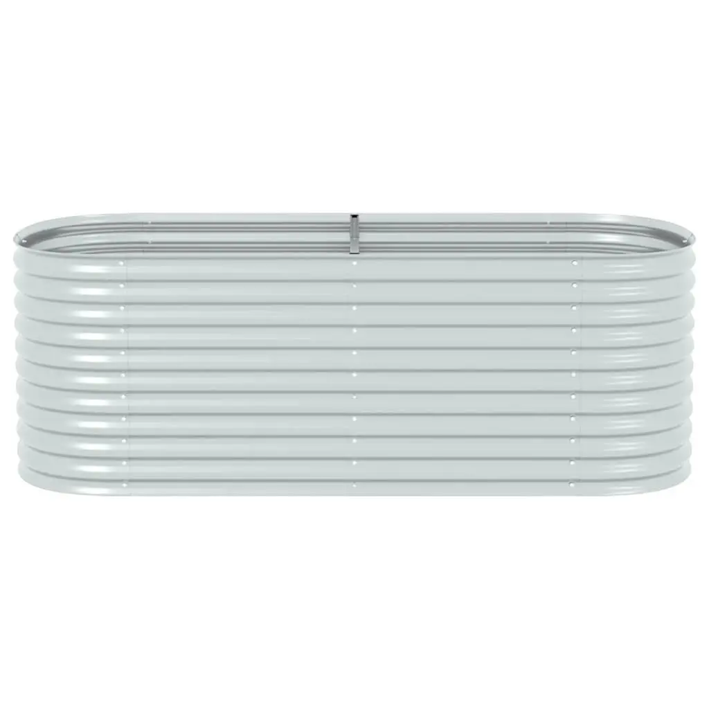 Galvanised Steel Raised Bed Outdoor Planter 240x80x81 cm