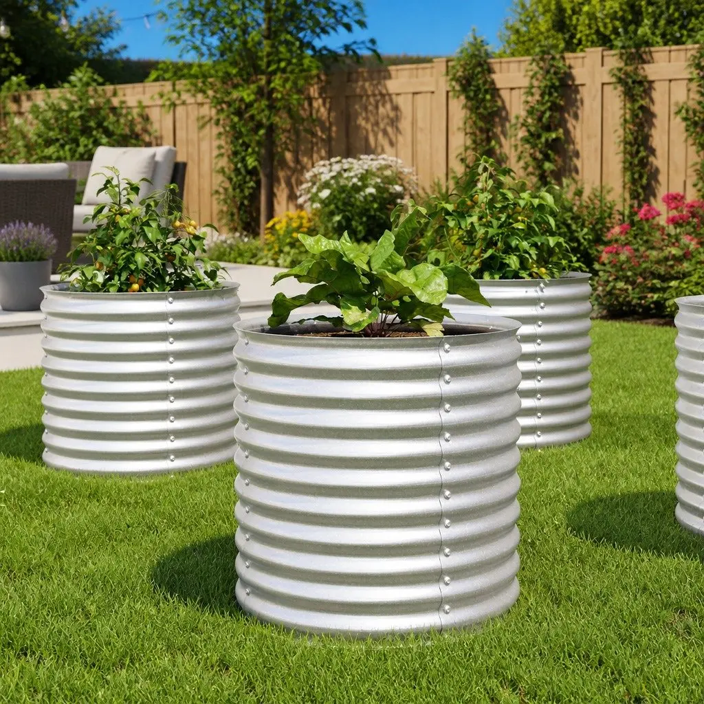 80x80x81 cm Galvanised Steel Planter