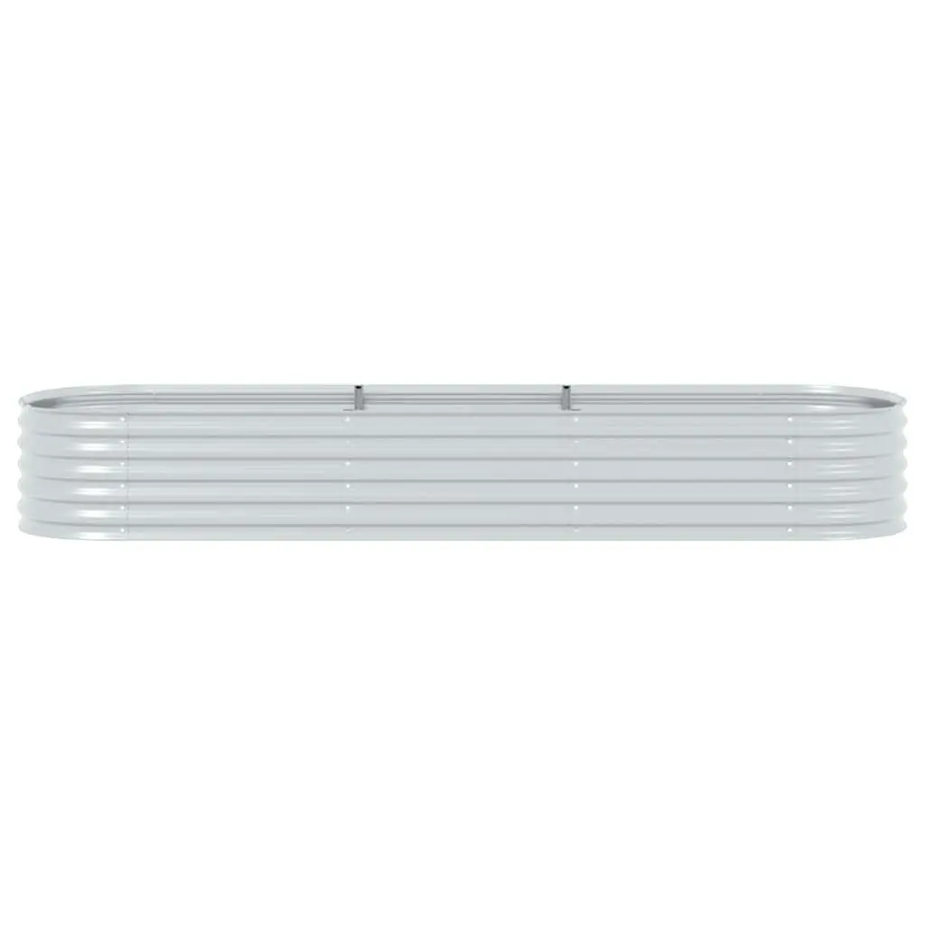 Raised Garden Bed 320x80x44cm Silver