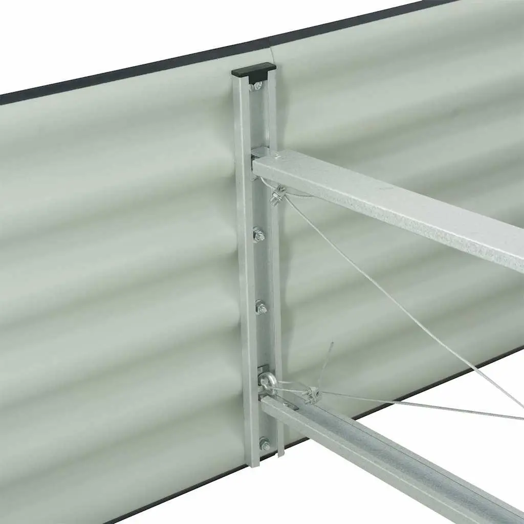 Galvanised Steel Raised Garden Bed 320x80x44 cm
