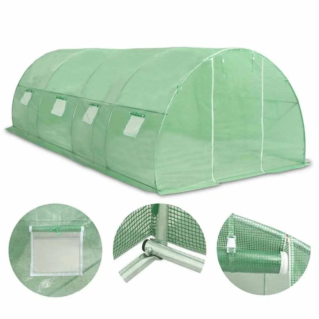 18 m² Greenhouse with Steel Frame