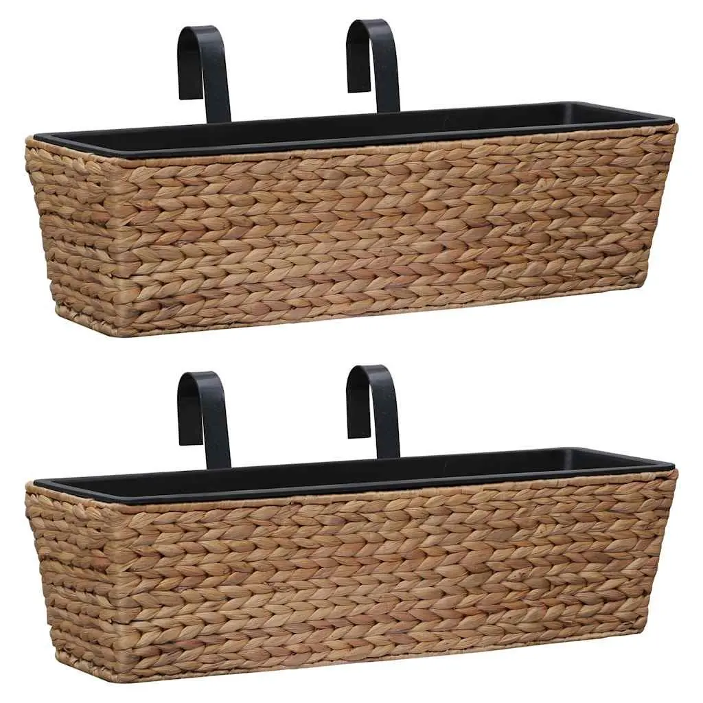 Water Hyacinth Planters Indoor Plant Pots 2 Piece Set Removable Containers