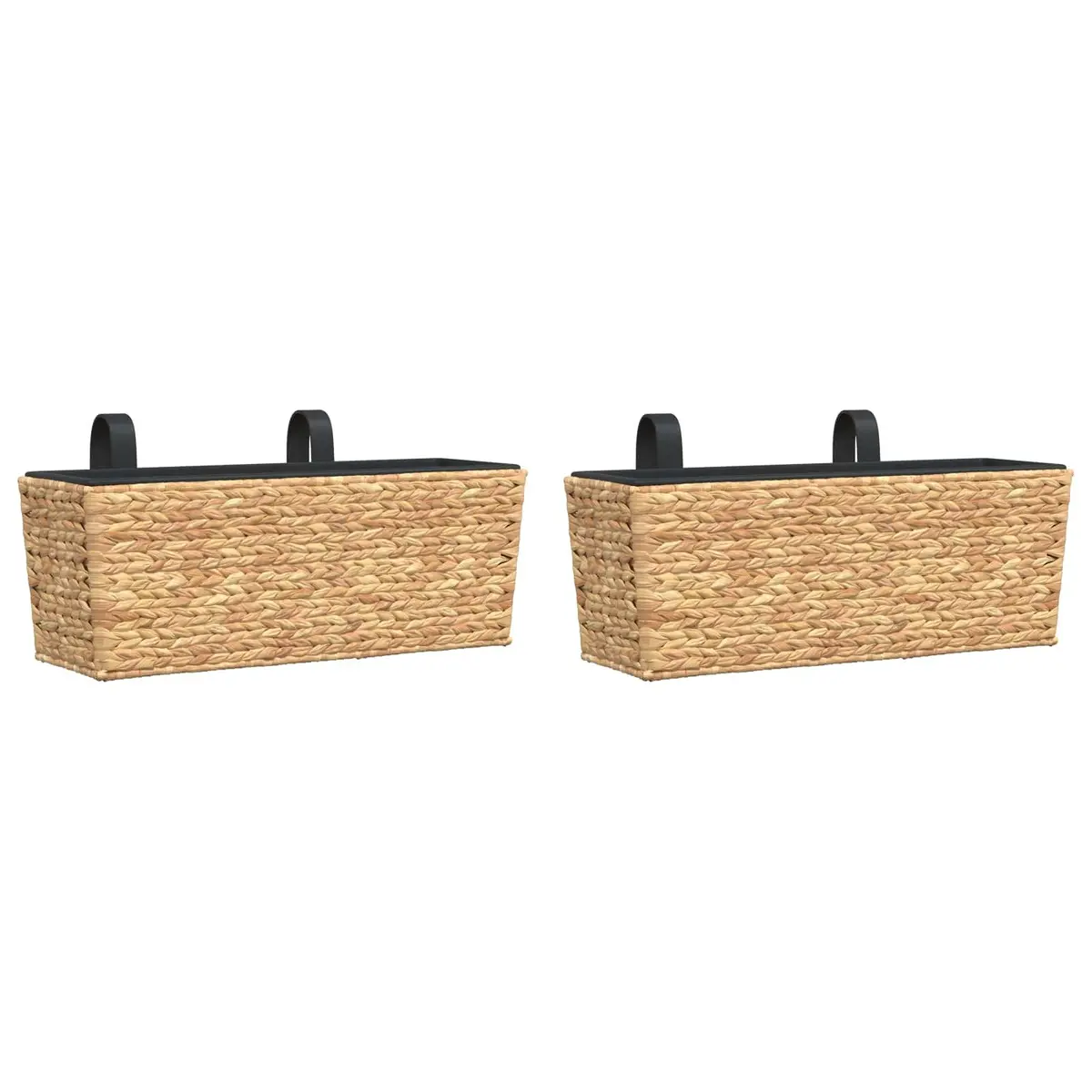 Water Hyacinth Planters Indoor Plant Pots 2 Piece Set Removable Containers
