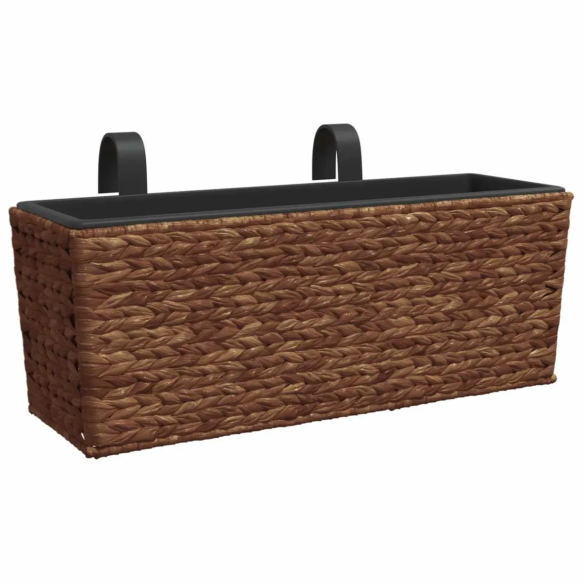 Water Hyacinth Planters 2 Pcs Brown Indoor Plant Pots Removable Containers Set