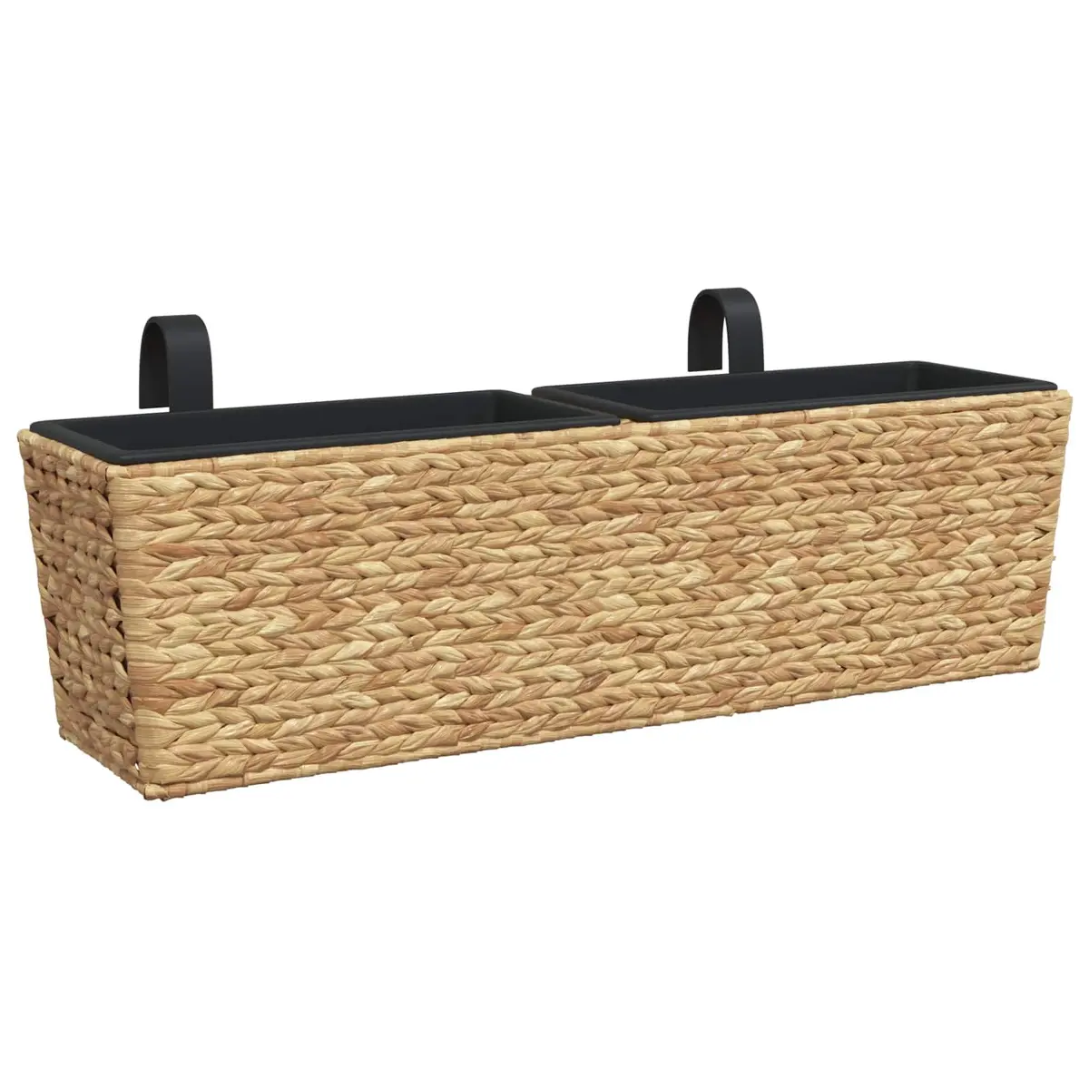 Water Hyacinth Planters Indoor 2 Piece Brown