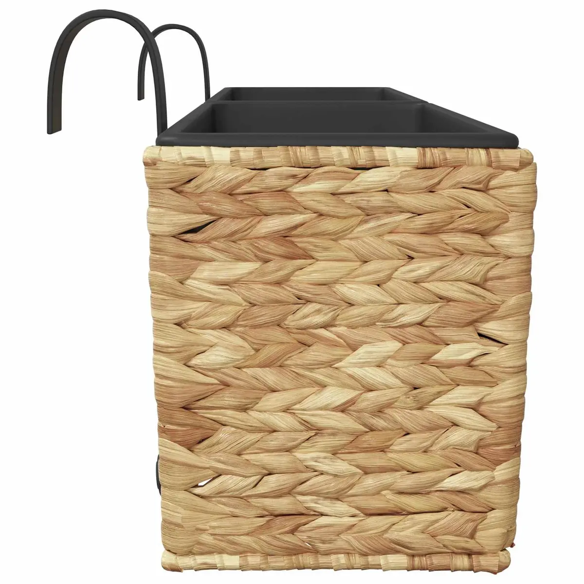 Water Hyacinth Planters Indoor 2 Piece Brown