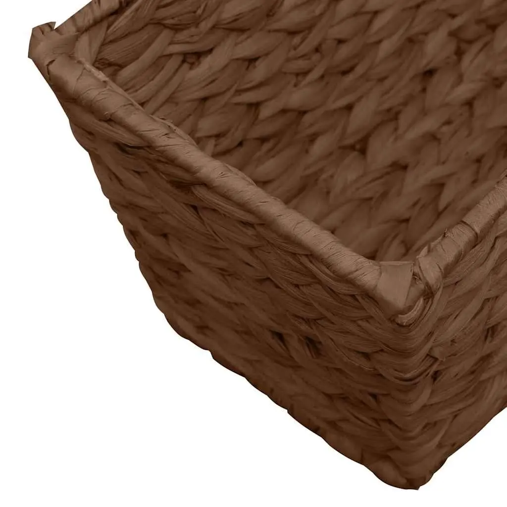 Water Hyacinth Plant Pots Indoor Use Brown 2 Piece Set
