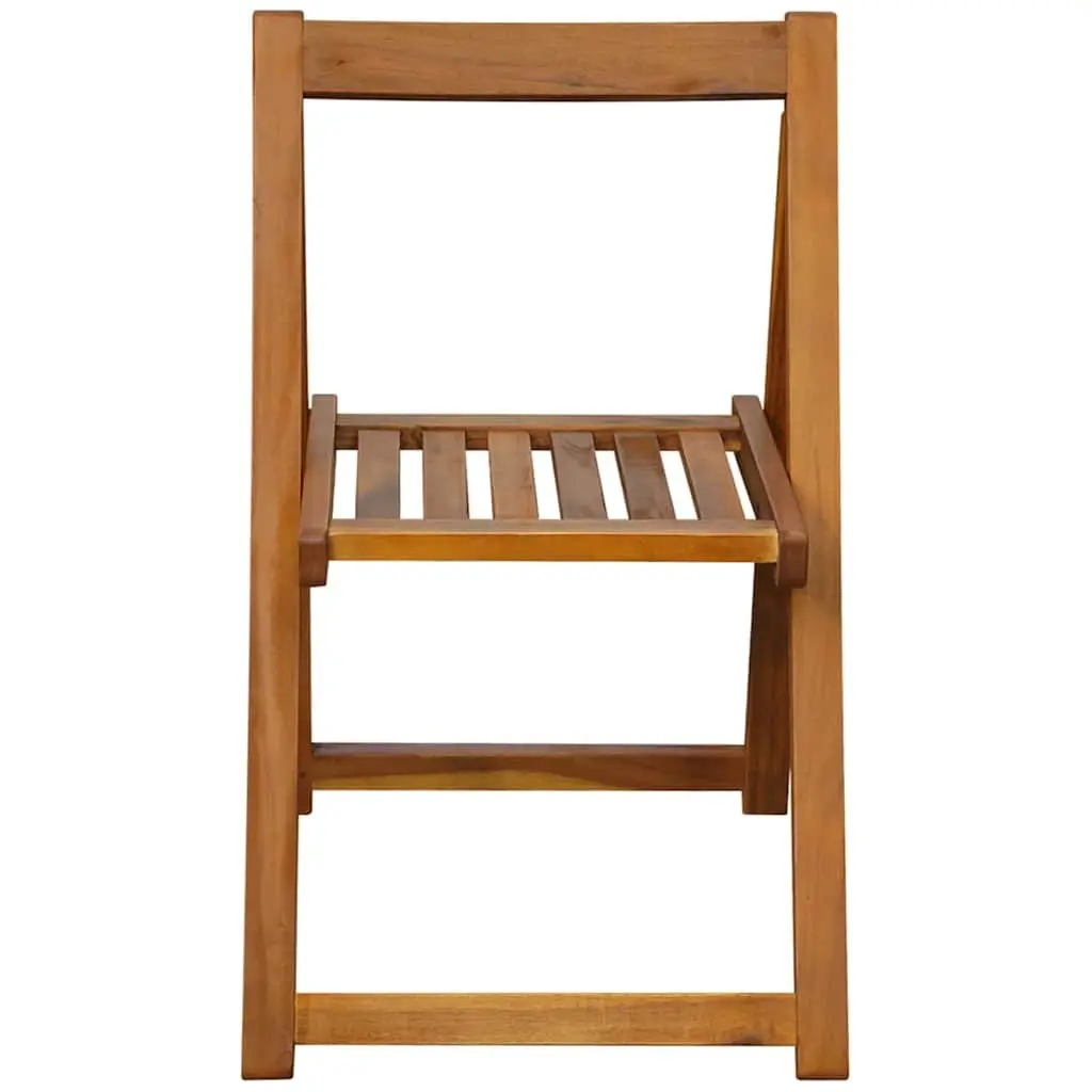 Folding 5-Piece Acacia Wood Outdoor Dining Set
