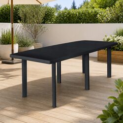 Outdoor Garden Table - Anthracite, 216 x 90 x 72 cm
