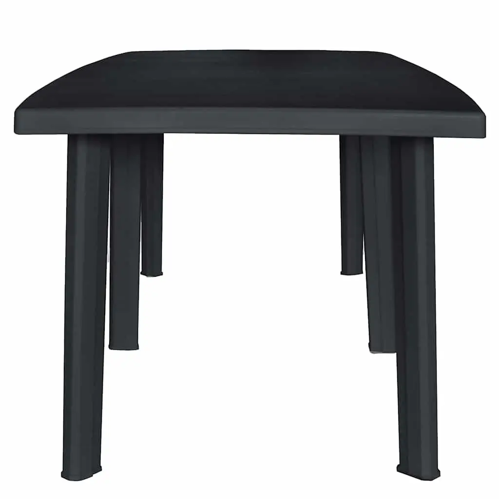 Outdoor Dining Table for Garden Patio 216 x 90 x 72 cm Anthracite Plastic Weather Resistant