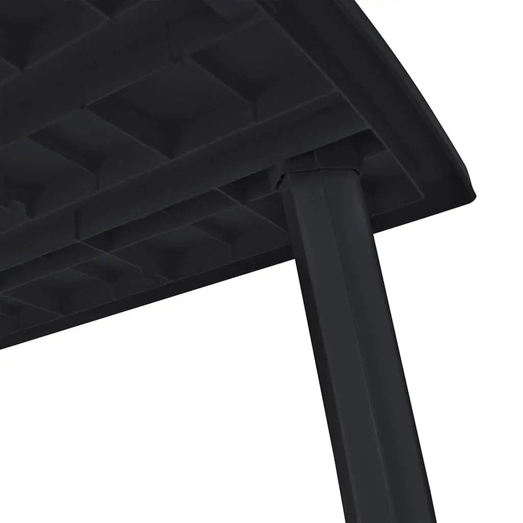 Outdoor Dining Table for Garden Patio 216 x 90 x 72 cm Anthracite Plastic Weather Resistant