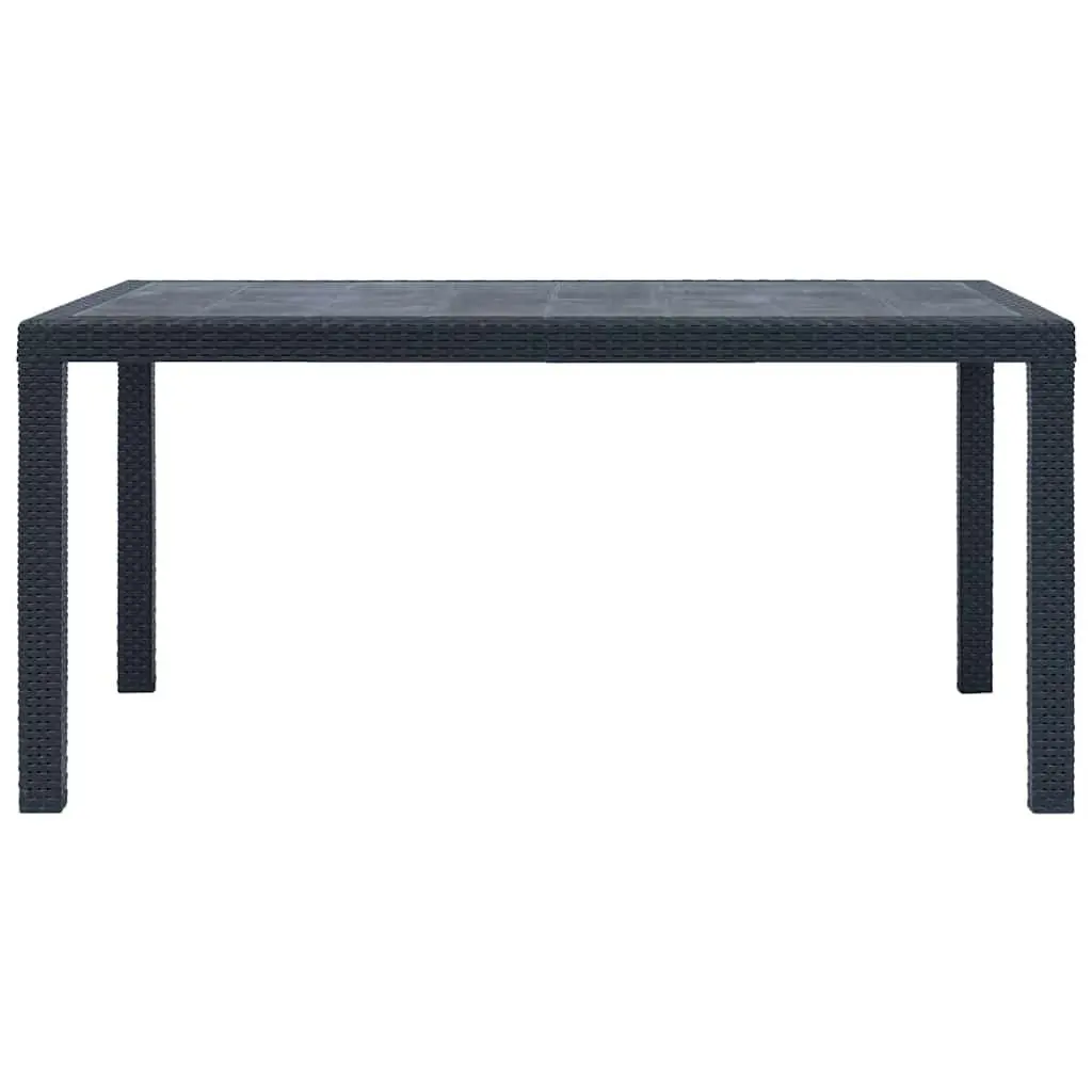 Plastic Garden Dining Table, 150L x 90W x 72H cm