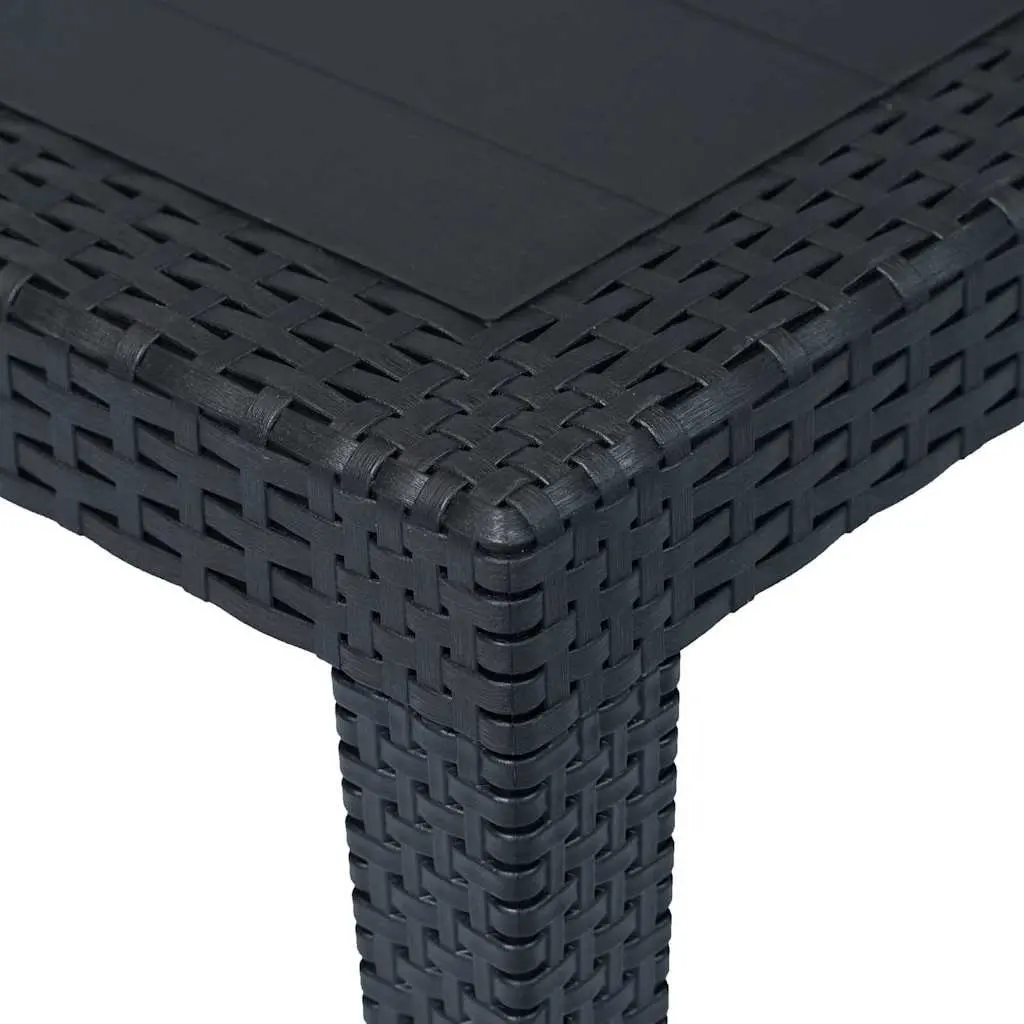 Plastic Garden Dining Table, 150L x 90W x 72H cm
