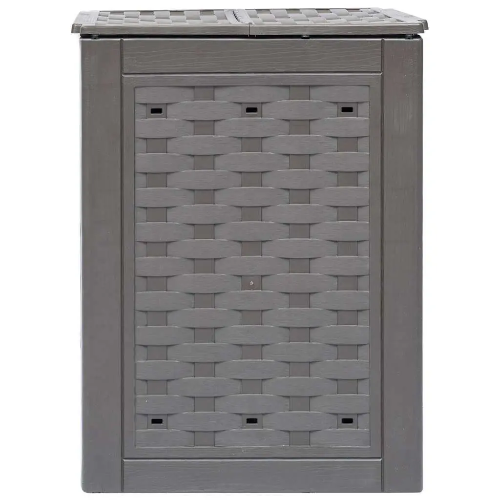 Garden Composter Outdoor 300L Brown Plastic Rattan Look