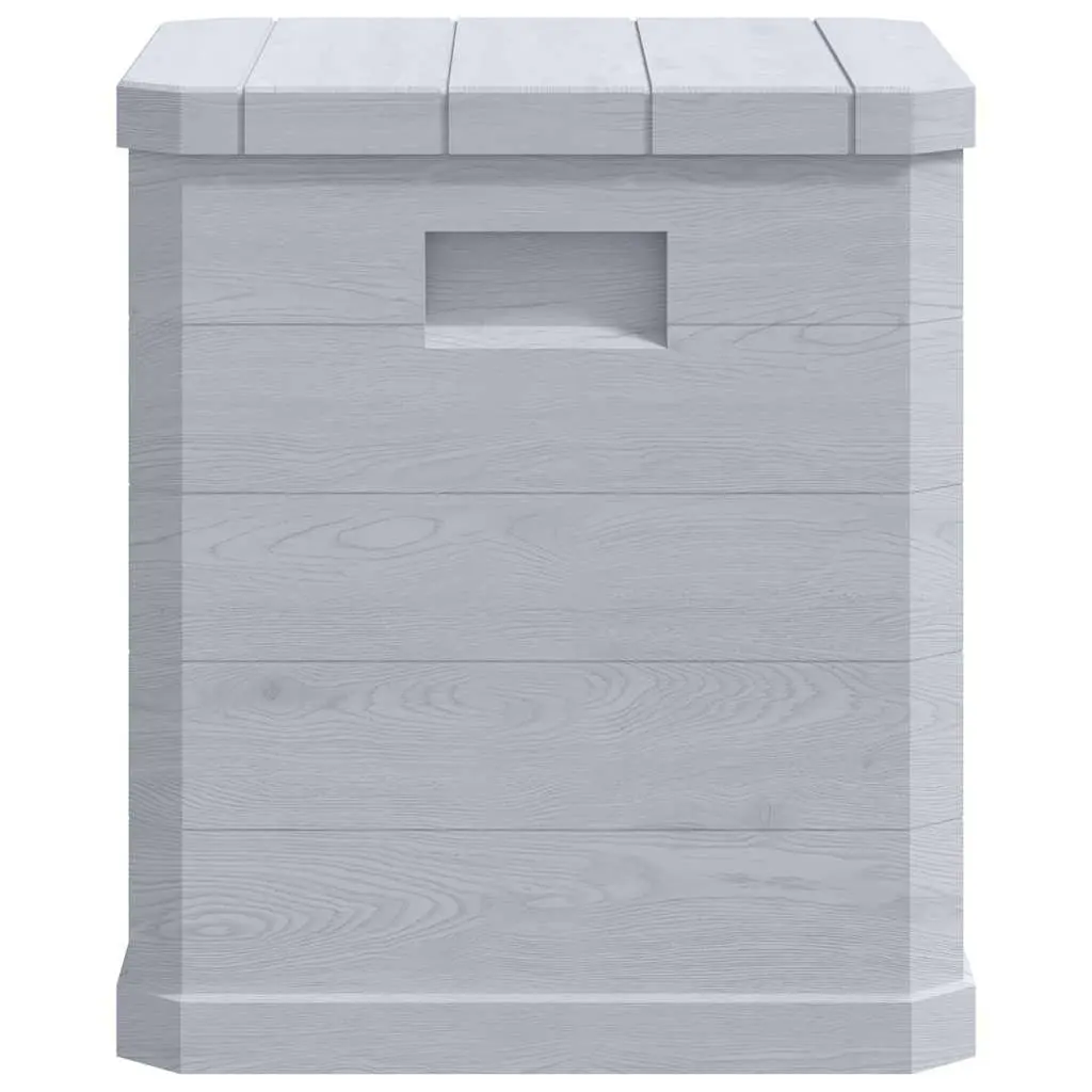 Grey Plastic Storage Box with 90L Capacity