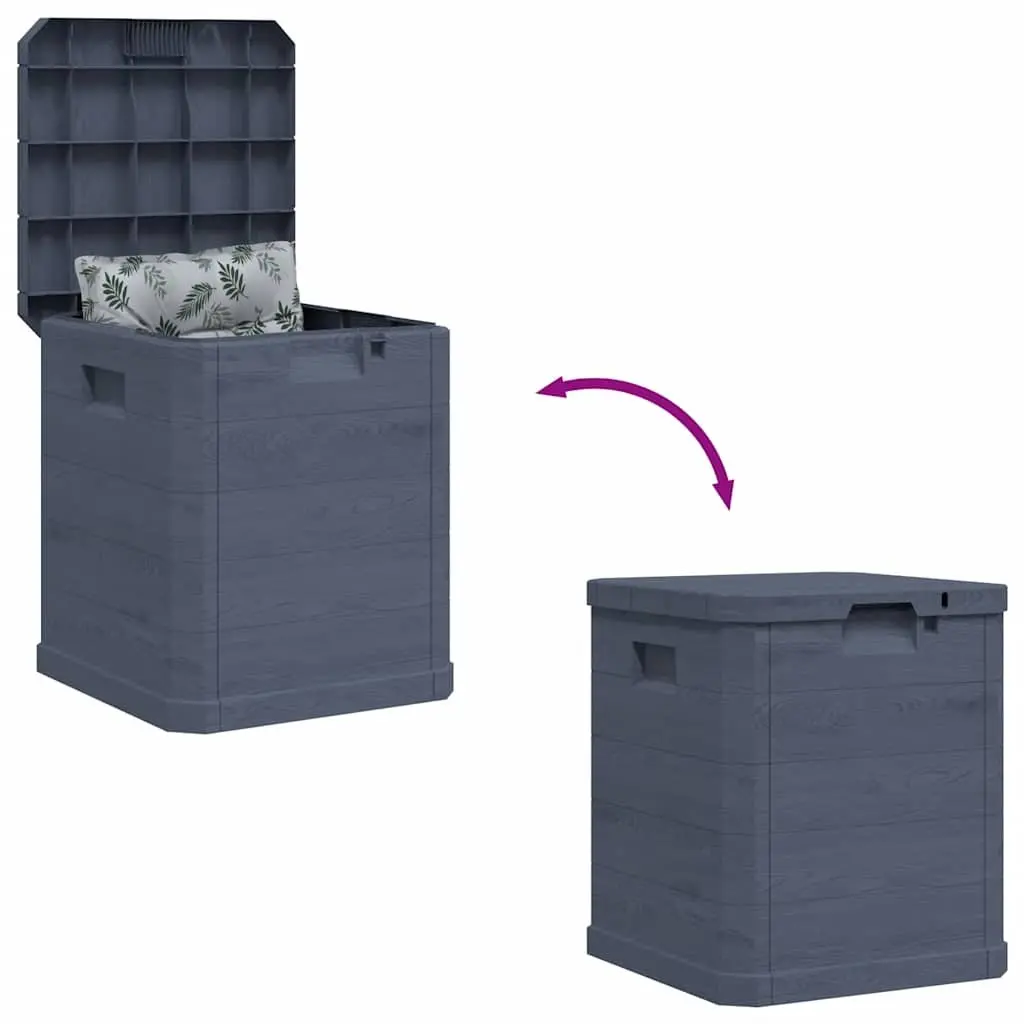 90L Weather-Resistant Anthracite Garden Storage Box