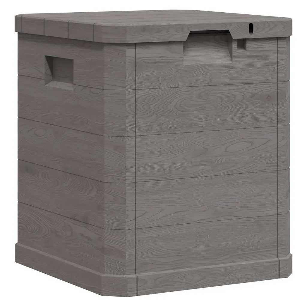 90L Garden Storage Box with Wooden Texture Finish