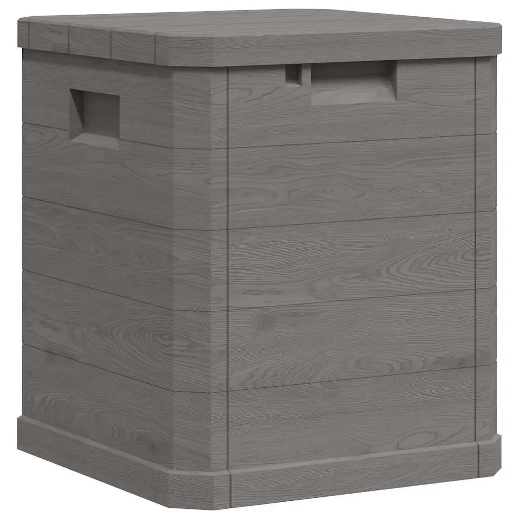 90L Garden Storage Box with Wooden Texture Finish