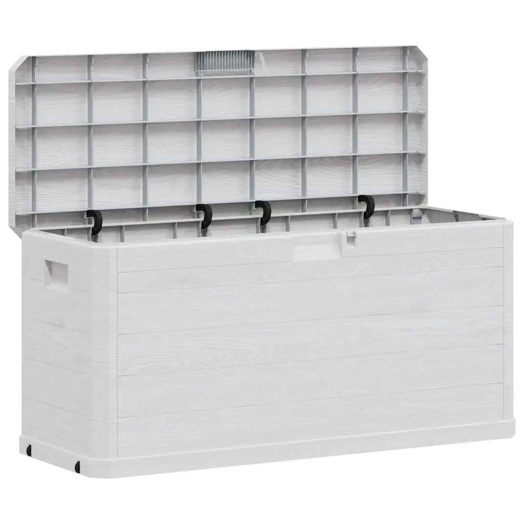 Garden Storage Box Outdoor Container 280L Grey Plastic Weatherproof