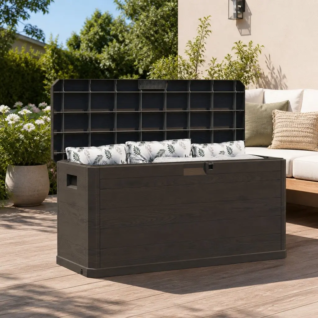 Storage Box Outdoor Use 280L Brown