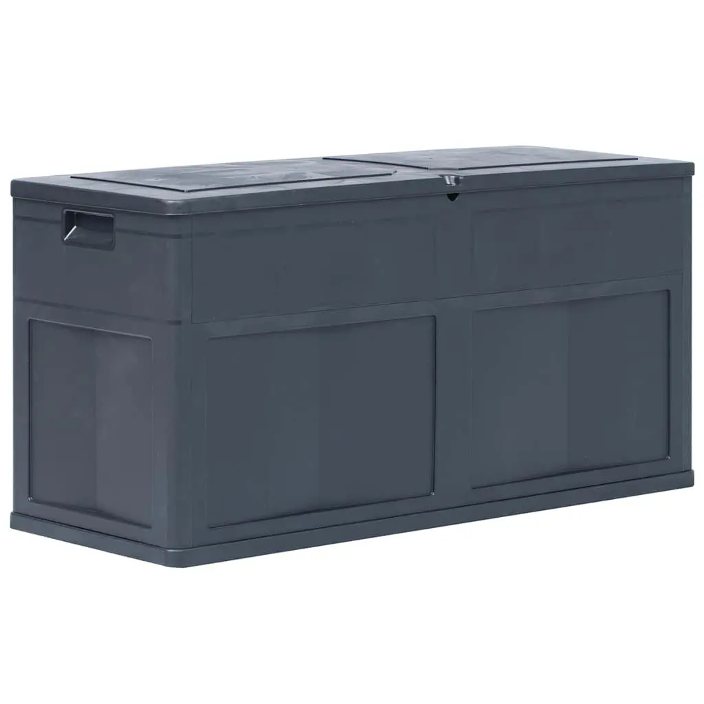 Outdoor Storage Box 320L Black Garden Patio Shed Tool Cushion Storage