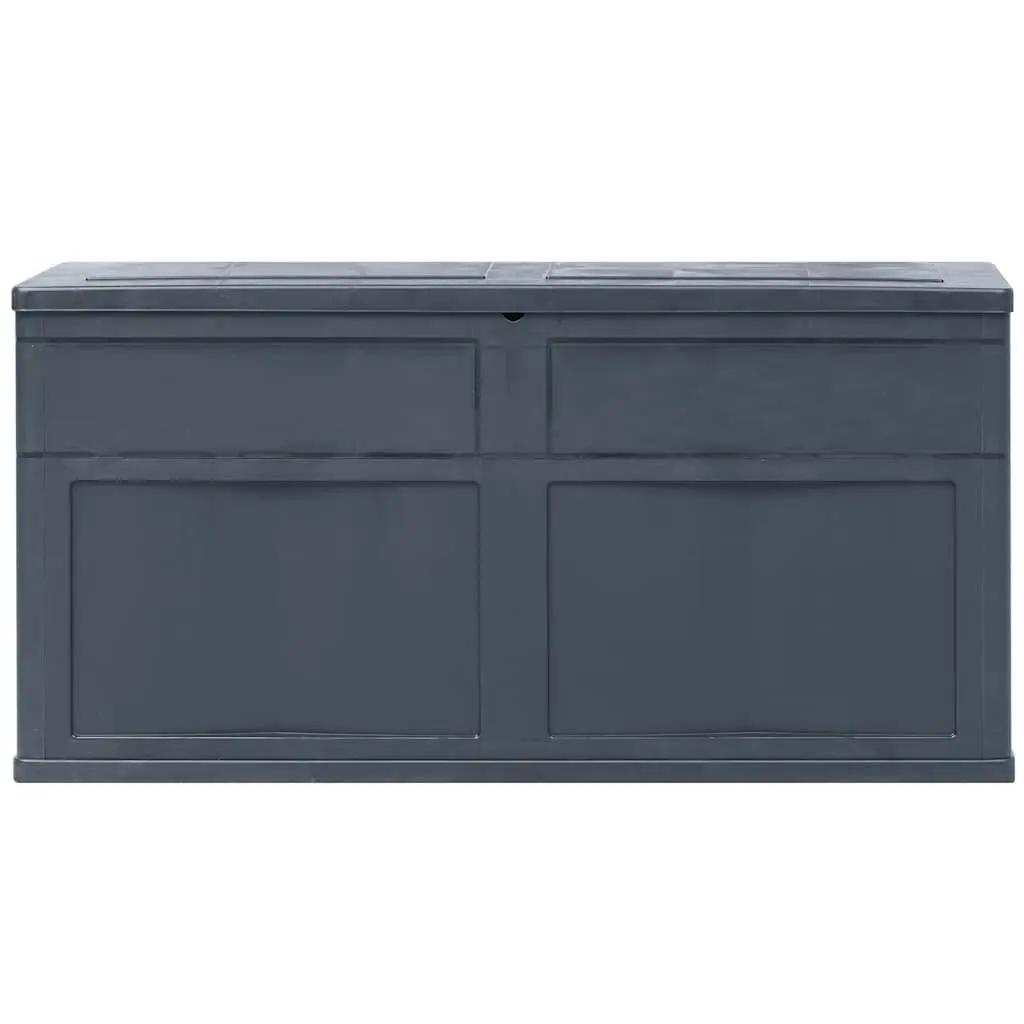 Outdoor Storage Box 320L Black Garden Patio Shed Tool Cushion Storage