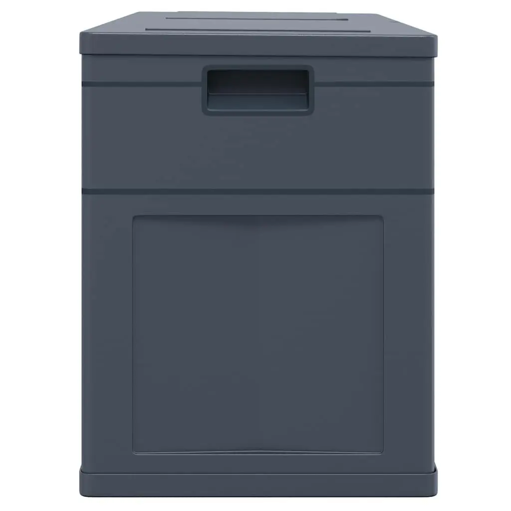 Outdoor Storage Box 320L Black Garden Patio Shed Tool Cushion Storage