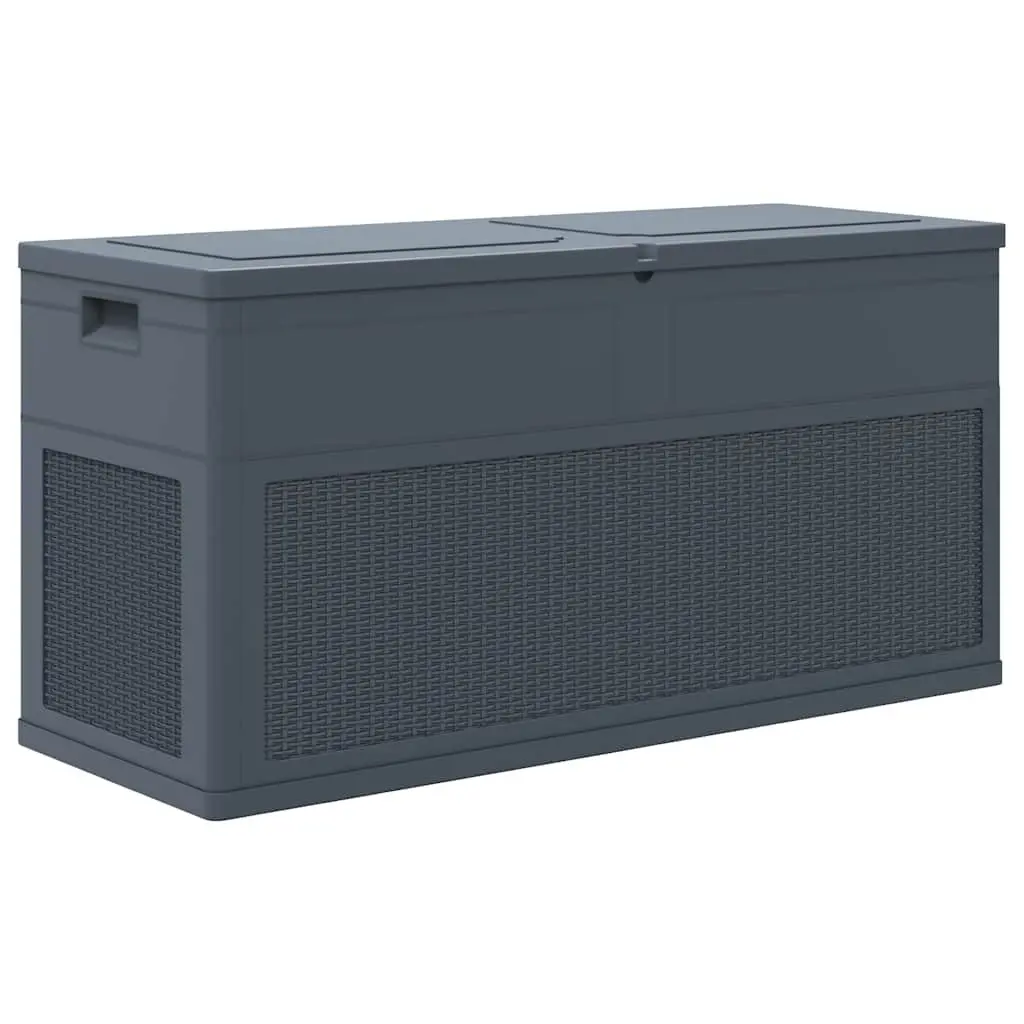 Storage Box Outdoor Garden Patio 320L Anthracite Weather Resistant Durable