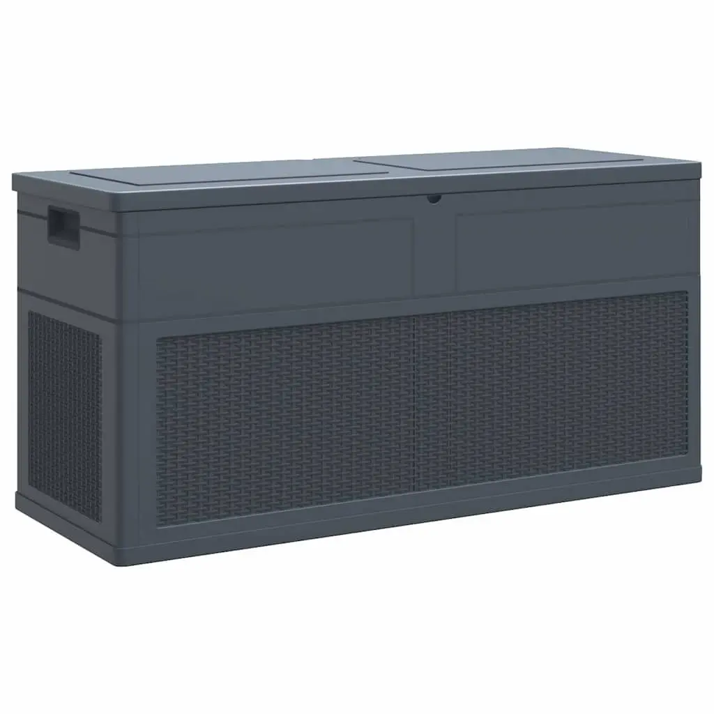 Storage Box Outdoor Garden Patio 320L Anthracite Weather Resistant Durable