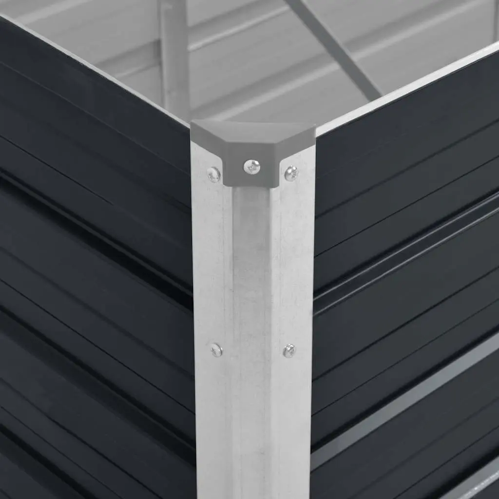 Raised Garden Bed for Outdoor Use 240x80x77cm Galvanised Steel Planter Box