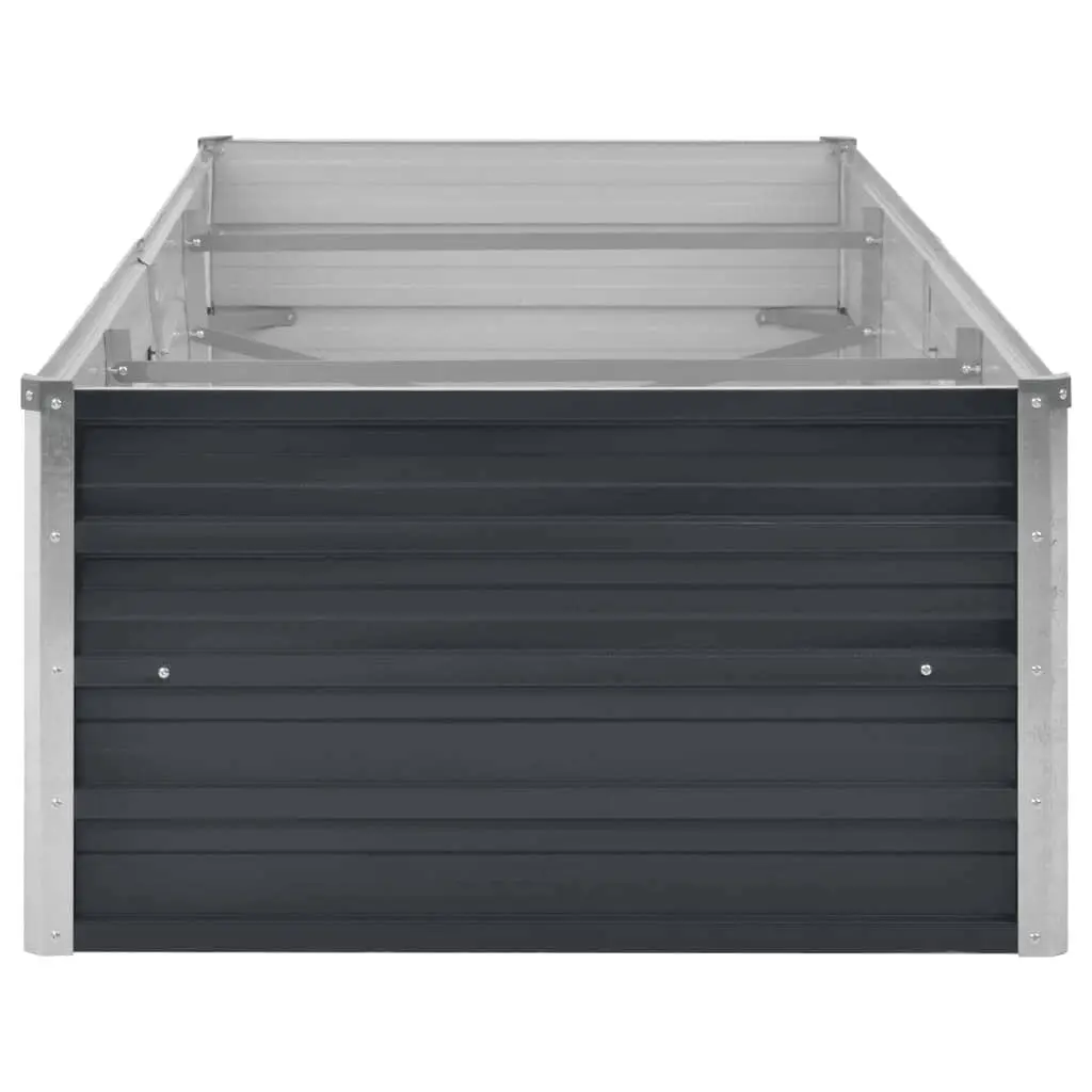 Raised Garden Bed for Outdoor Use 240x80x45cm Galvanised Steel Planter Box