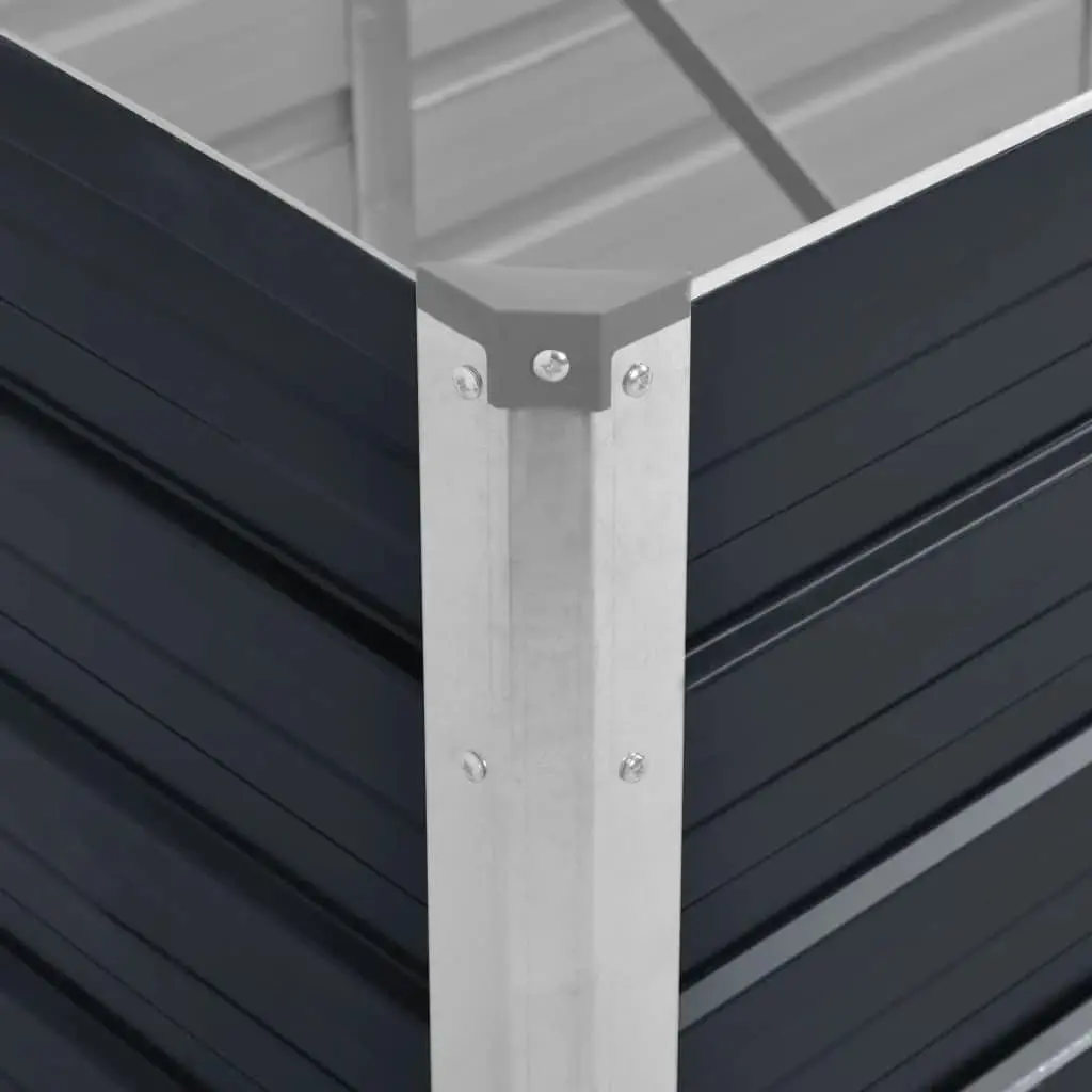Raised Garden Bed for Outdoor Use 240x80x45cm Galvanised Steel Planter Box