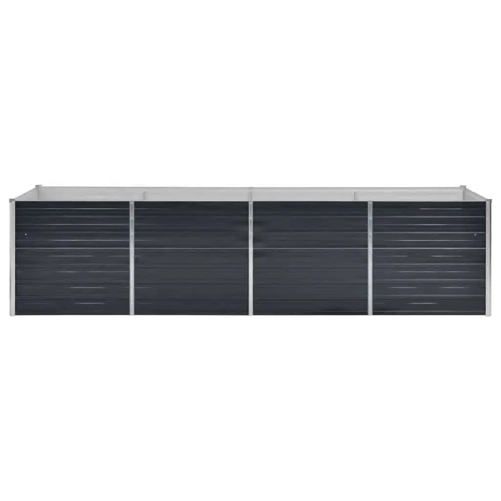 Raised Garden Bed Outdoor Galvanised Steel 320x80x77cm