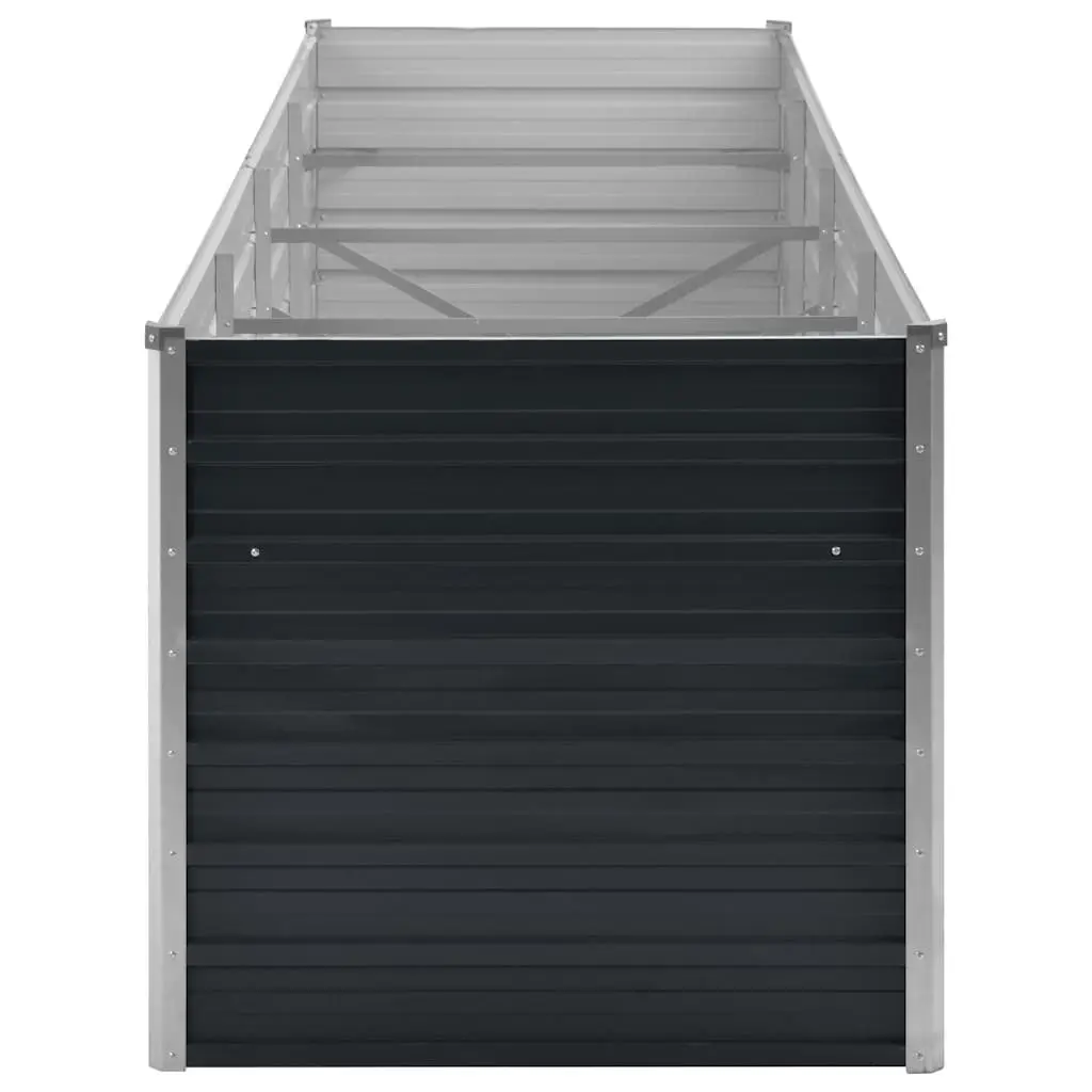 Raised Garden Bed Outdoor Galvanised Steel 320x80x77cm