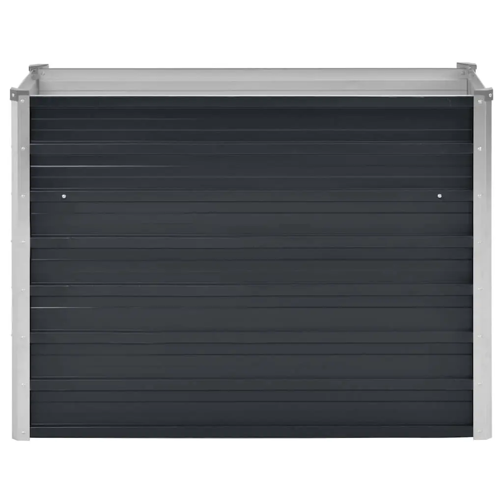 Raised Garden Bed for Outdoor Use 100x40x77 cm Galvanised Steel Planter Box