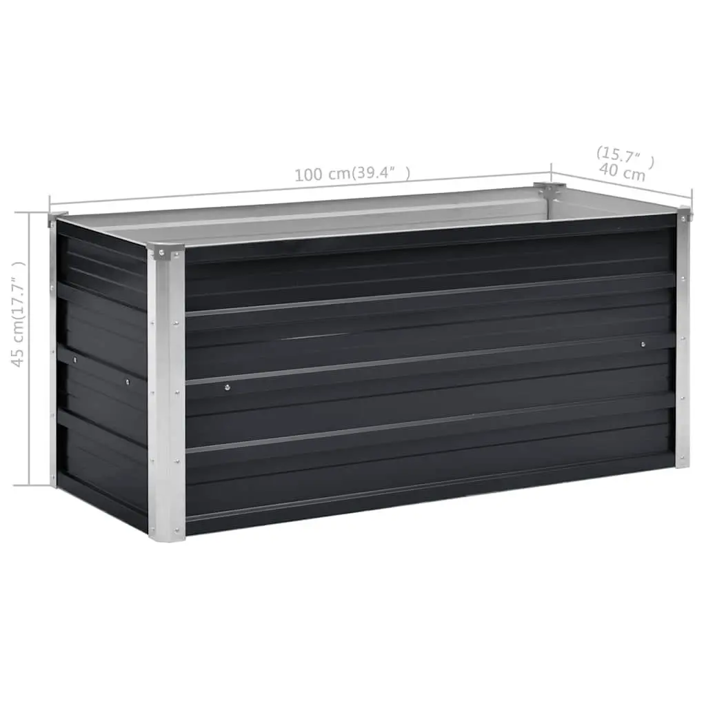 Anthracite Raised Garden Bed Planter