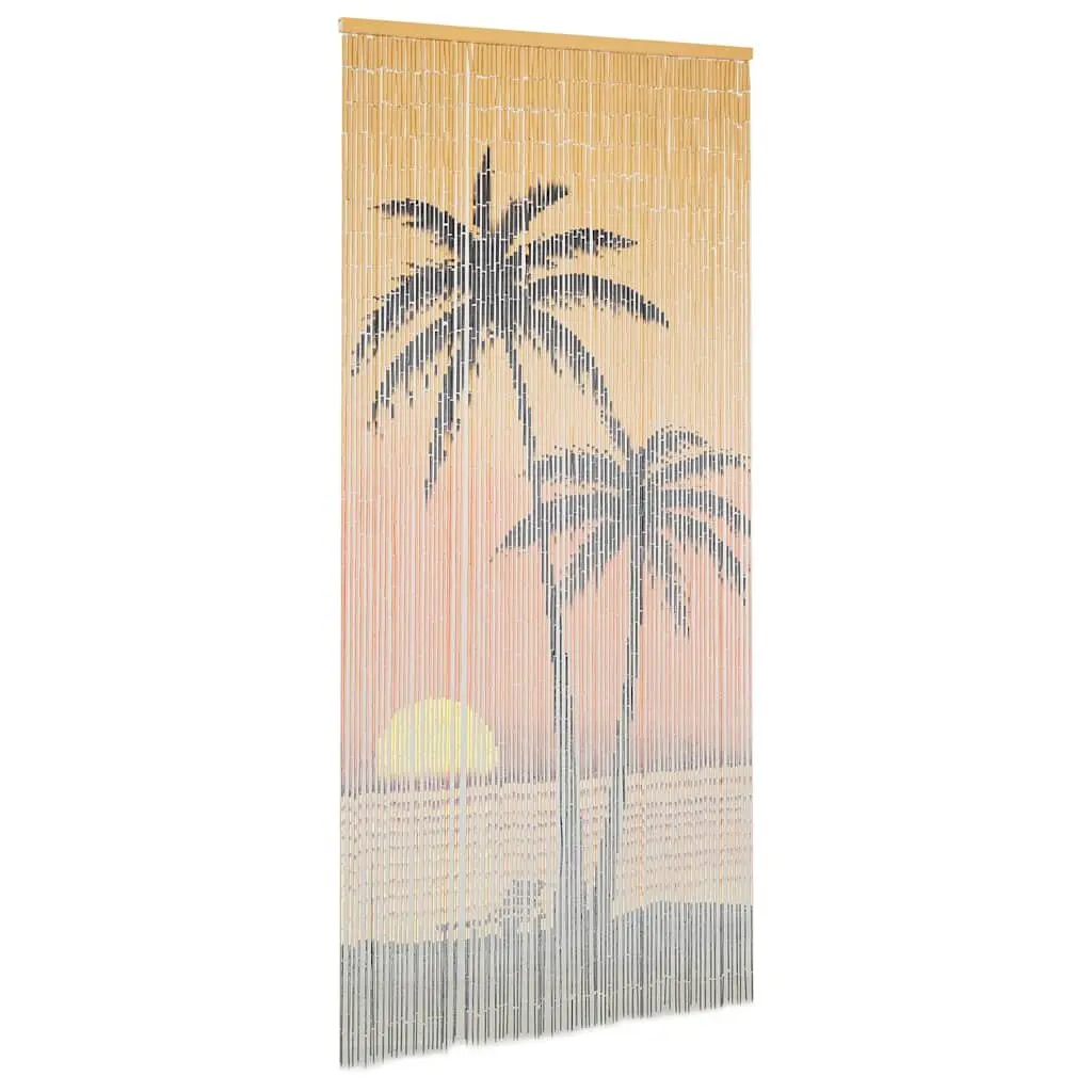 Bamboo Insect Door Curtain for Apartments Bars Patios Balconies 90 x 200 cm Multicolour
