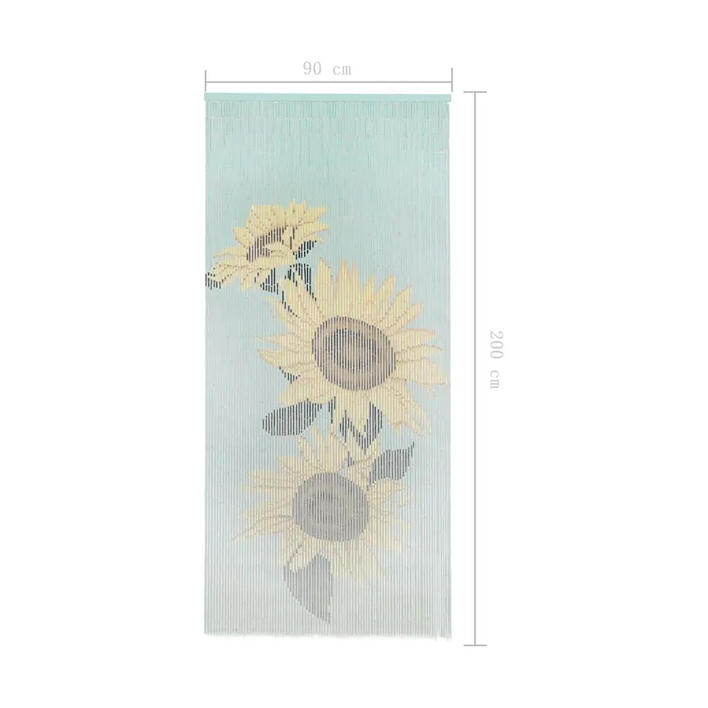 Bamboo Insect Door Curtain for Patio Multicolour 90x200 cm