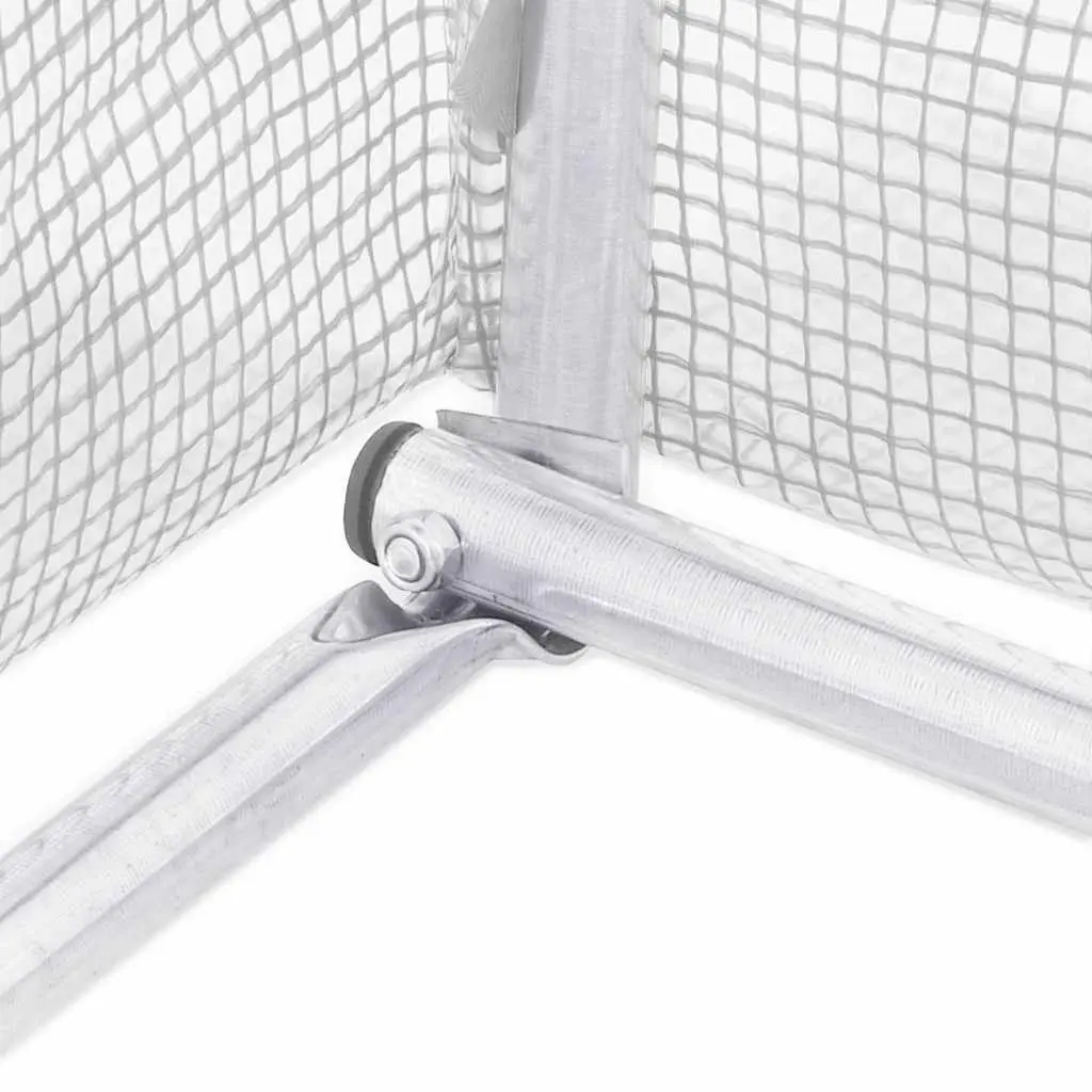 Greenhouse for Garden 300x300x200cm 9m² White PE Mesh with Ventilation Windows and Door