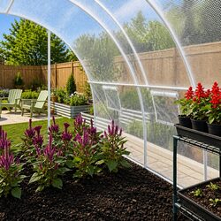 Spacious 13.5m² Greenhouse: 450x300x200cm Dimensions