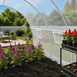 27 m² Greenhouse - 900x300x200 cm with PE Mesh
