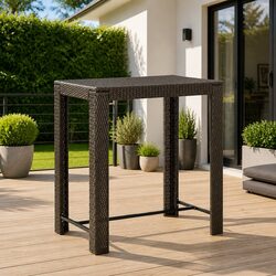 Specifications of the Brown Outdoor Bar Table