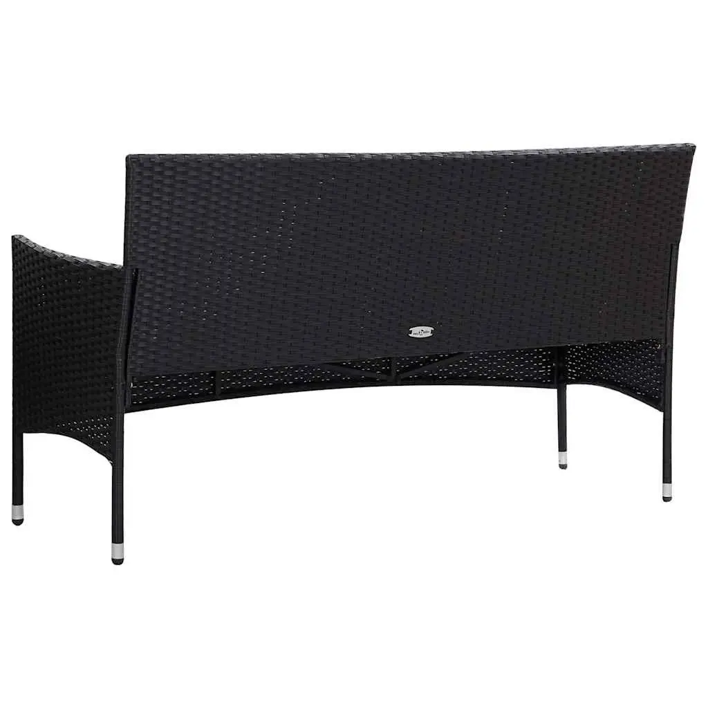Outdoor Garden Lounge Set PE Rattan Sofa Table Cushions 4 Piece