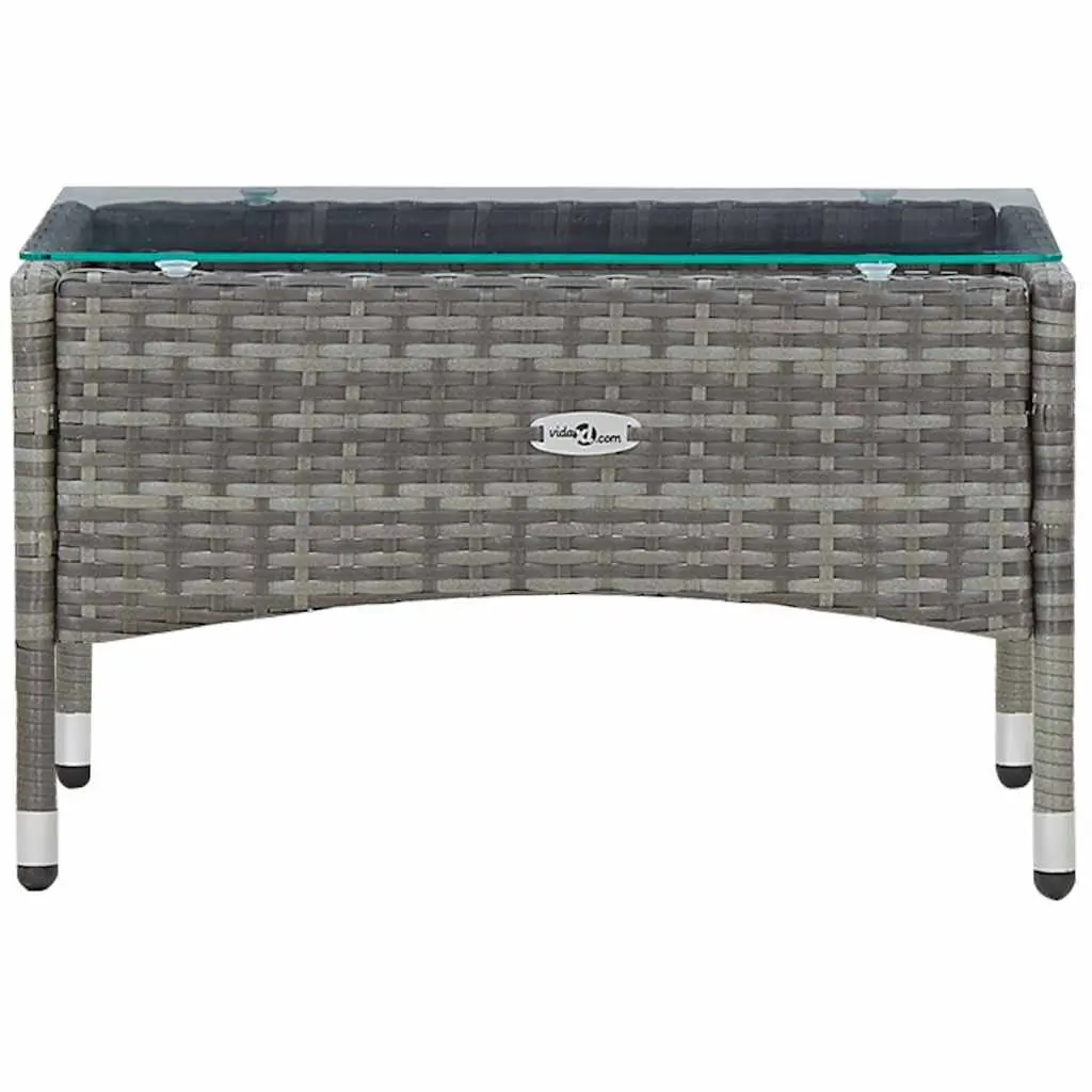 4 Piece Garden Lounge Set Outdoor Furniture Patio Sofa Table Grey